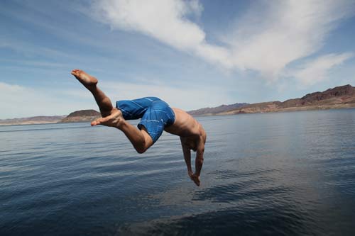 Dyker i sjön, Lake Mead Las Vegas