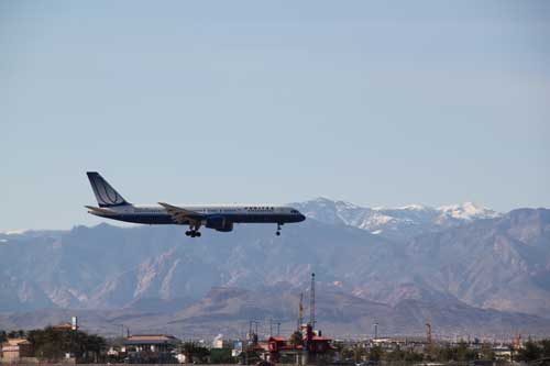 Flyg till Las Vegas Flyg landar i Las Vegas