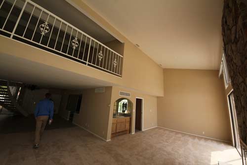 Husets vardagsrum i Las Vegas Vardagsrummet i huset i Las Vegas.