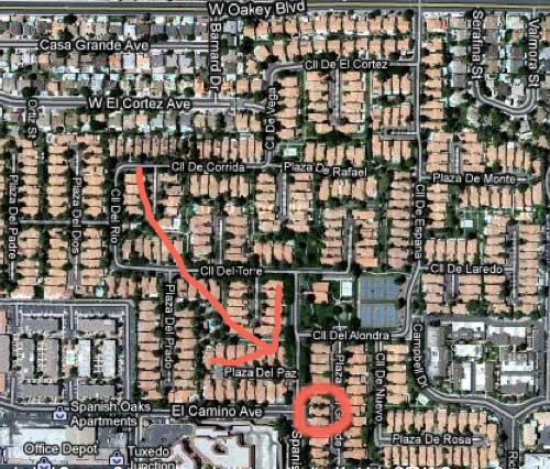 Satellitbild Spanish Oaks Las Vegas