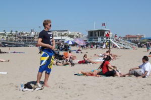 Santa Monica Beach i Los Angeles Santa Monica Beach i Los Angeles