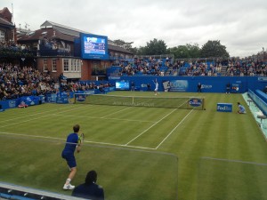 Murray på tennisbanan